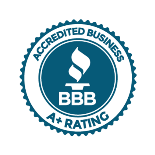 BBB logo badge indicating that Wilson & Farr Cleaning Solutions has an A+ rating.
